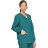 Dickies EDS Signature Scrubs for Women, Snap Front Scrub Jacket in Soft Brushed Poplin 86306(Teal Blue)