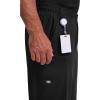 Dickies Men’s Pull-On Pant with 7 Pockets Elastic Waistband with Button Closure 81006(Black)