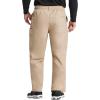 Dickies Men’s Pull-On Pant with 7 Pockets Elastic Waistband with Button Closure 81006(Dark Khaki)