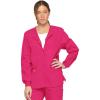 Dickies EDS Signature Scrubs for Women, Snap Front Scrub Jacket in Soft Brushed Poplin 86306(Hot Pink)