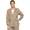 Dickies EDS Signature Scrubs for Women, Snap Front Scrub Jacket in Soft Brushed Poplin 86306(Khaki)