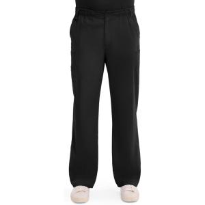 Dickies Men’s Pull-On Pant with 7 Pockets Elastic Waistband with Button Closure 81006(Black)