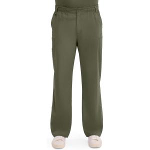 Dickies Men’s Pull-On Pant with 7 Pockets Elastic Waistband with Button Closure 81006(Olive)