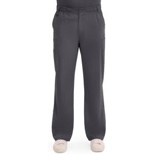 Dickies Men’s Pull-On Pant with 7 Pockets Elastic Waistband with Button Closure 81006(Pewter)