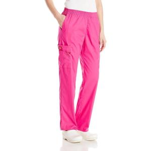 Dickies Men’s Pull-On Pant with 7 Pockets Elastic Waistband with Button Closure 81006(Shocking Pink)
