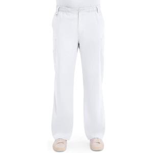 Dickies Men’s Pull-On Pant with 7 Pockets Elastic Waistband with Button Closure 81006(White)