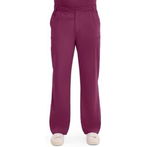 Dickies Men’s Pull-On Pant with 7 Pockets Elastic Waistband with Button Closure 81006(Wine)
