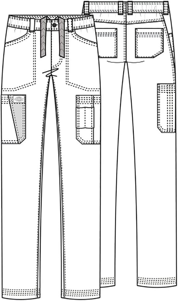 image:imageDickies Advance Men Scrubs Pant Straight Leg Zip Fly Cargo DK205Galaxy Blue