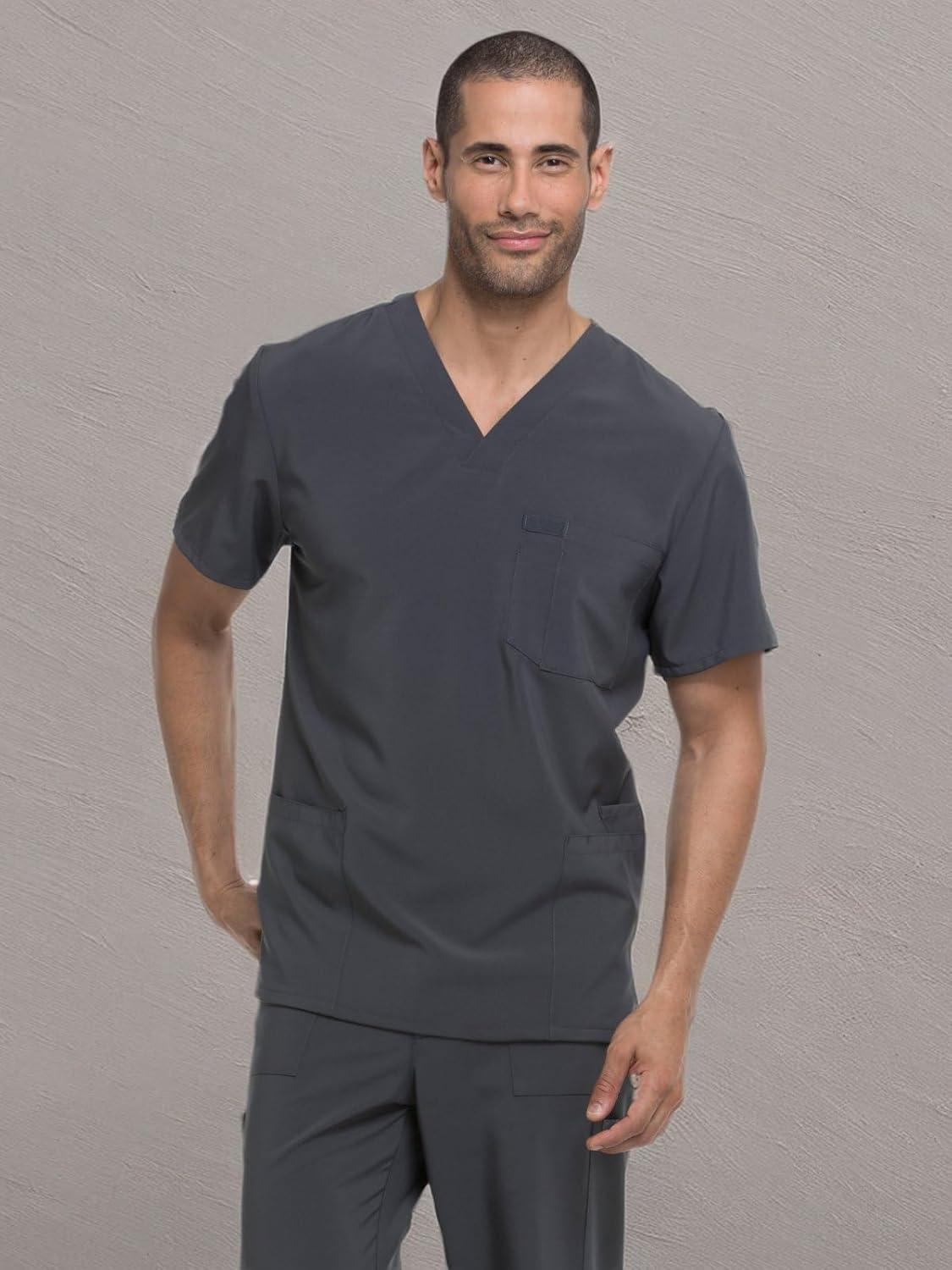 image:imageDickies EDS Essentials Men Scrubs Top VNeck DK645Pewter