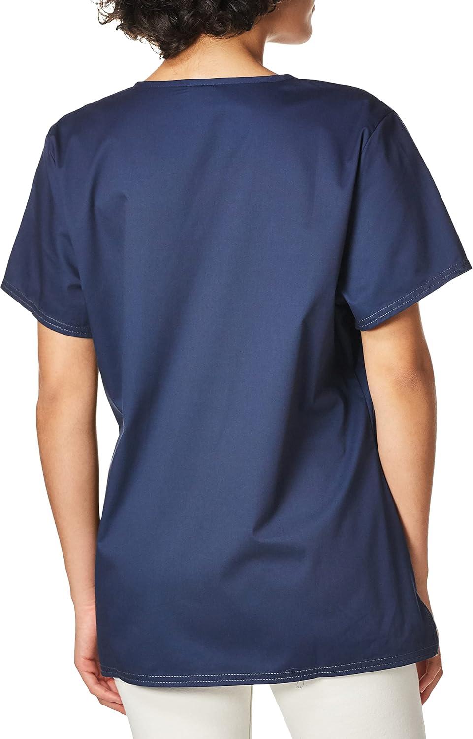 image:imageDickies EDS Signature Scrubs for Women VNeck Womens Tops in Soft Brushed Poplin 86706Dnavy