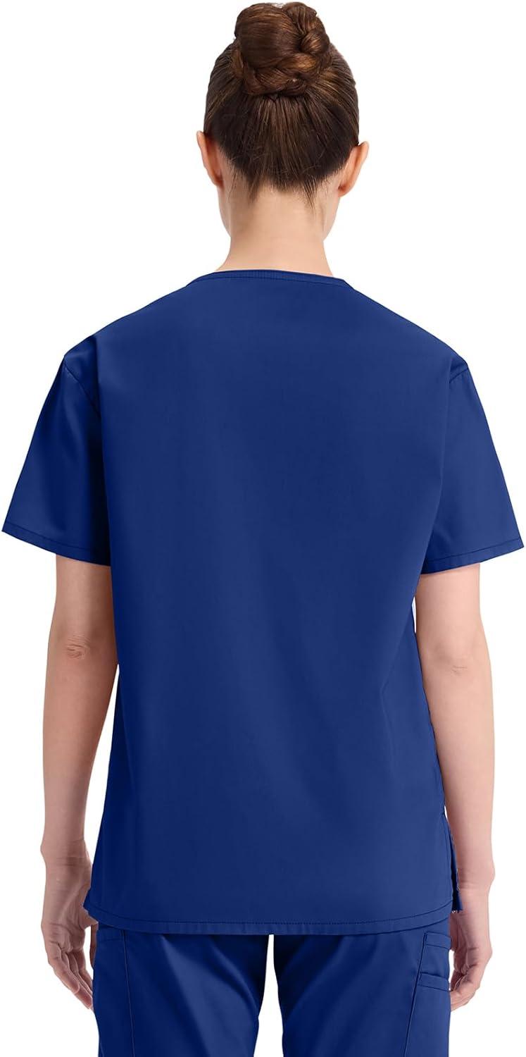 image:imageDickies EDS Signature Scrubs for Women VNeck Womens Tops in Soft Brushed Poplin 86706Galaxy Blue