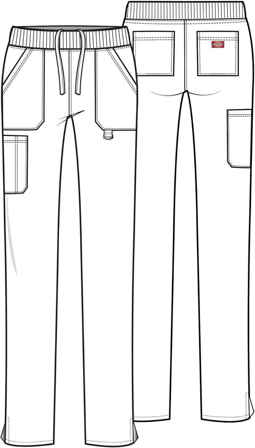image:imageDickies EDS Signature Women Scrubs Pant Mid Rise Tapered Leg Pullon DK125Ciel