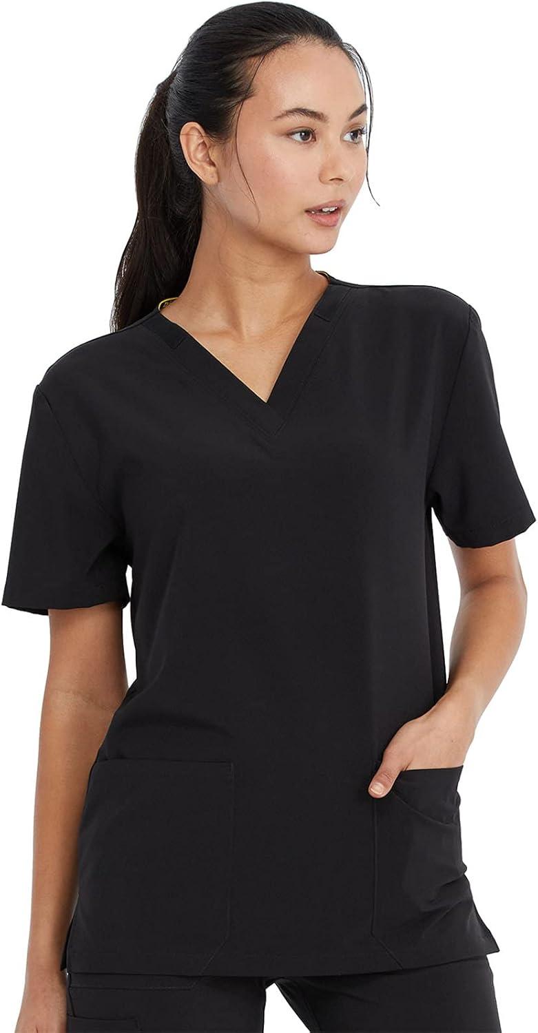 image:imageDickies EDS Women Scrubs Top VNeck DK700Black