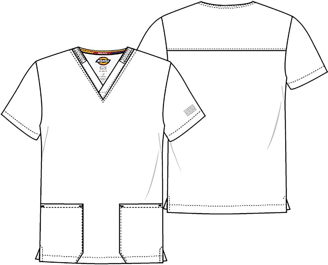 image:imageDickies EDS Women Scrubs Top VNeck DK700Ciel