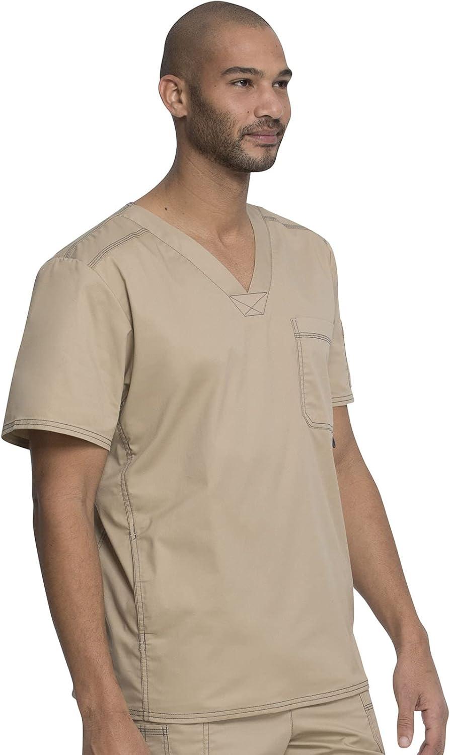 image:imageDickies Gen Flex Men Scrubs Top VNeck 81722Dark Khaki