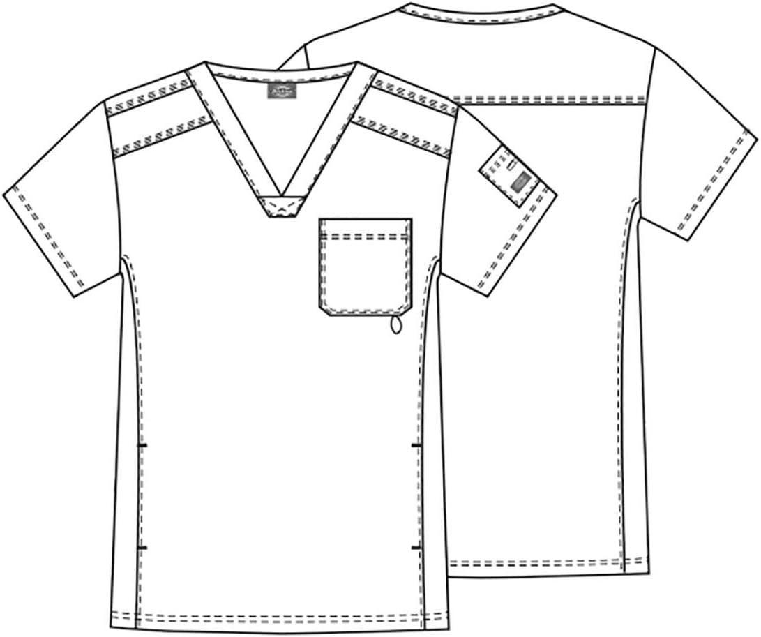 image:imageDickies Gen Flex Men Scrubs Top VNeck 81722Dark Khaki