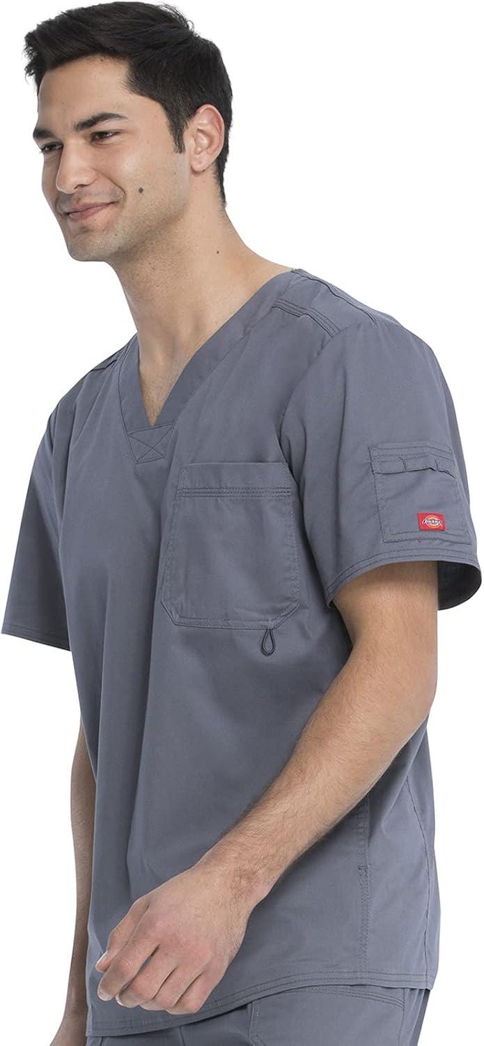 image:imageDickies Gen Flex Men Scrubs Top VNeck 81722Pewter