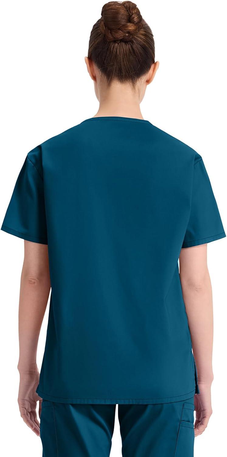 image:imageDickies Scrubs Top for Women VNeck Womens Scrub Tops Contemporary Fit with 4 Pockets 85906Caribbean Blue