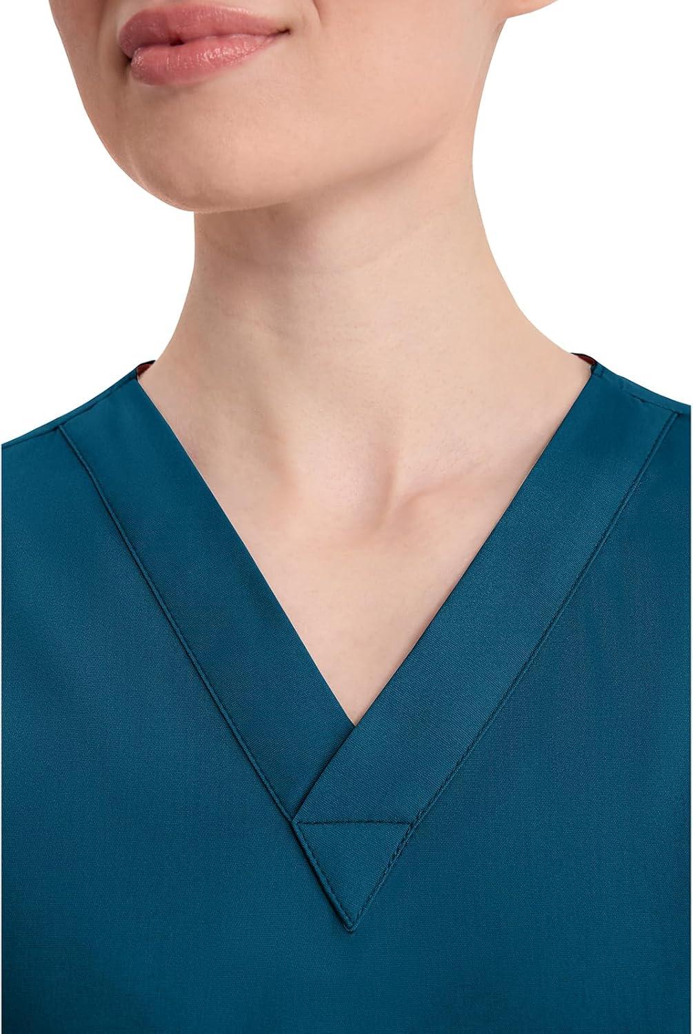 image:imageDickies Scrubs Top for Women VNeck Womens Scrub Tops Contemporary Fit with 4 Pockets 85906Caribbean Blue