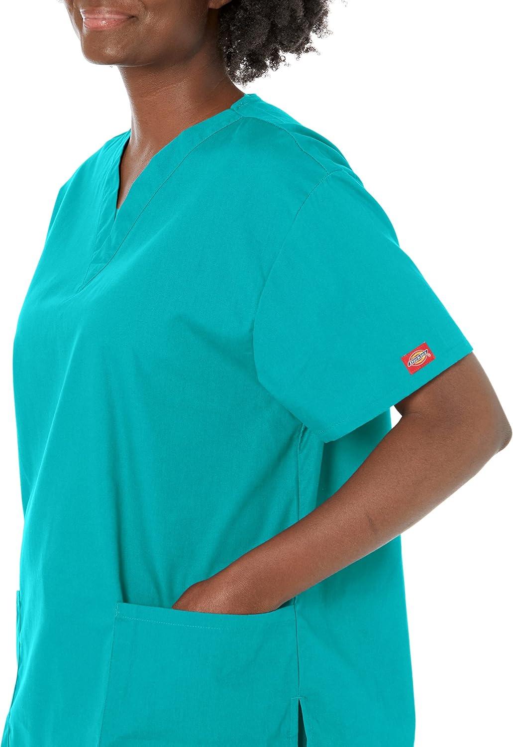 image:imageDickies Scrubs Top for Women VNeck Womens Scrub Tops Contemporary Fit with 4 Pockets 85906Caribbean Blue