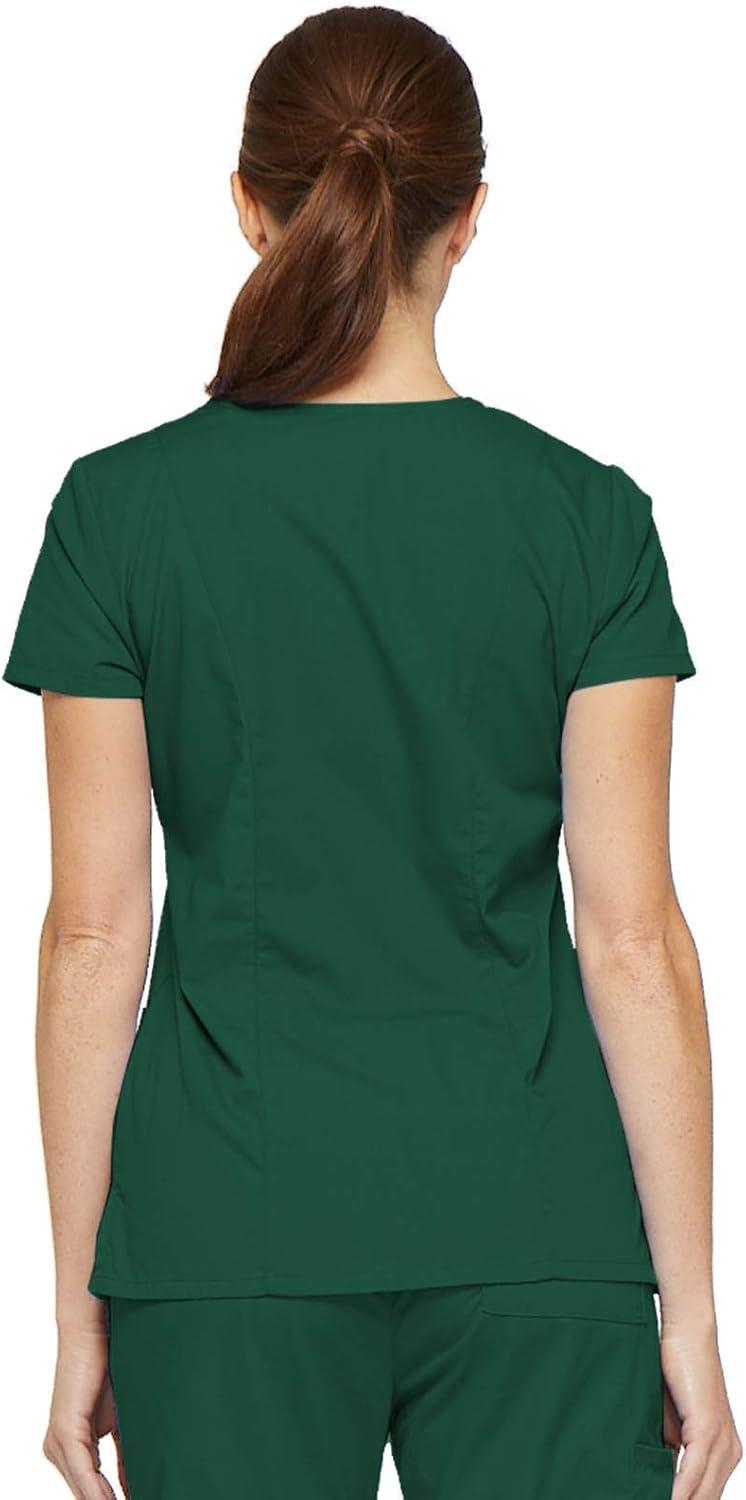 image:imageDickies Scrubs Top for Women VNeck Womens Scrub Tops Contemporary Fit with 4 Pockets 85906Hunter