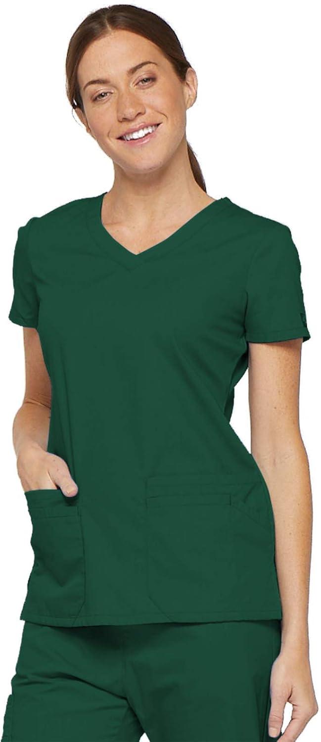 image:imageDickies Scrubs Top for Women VNeck Womens Scrub Tops Contemporary Fit with 4 Pockets 85906Hunter