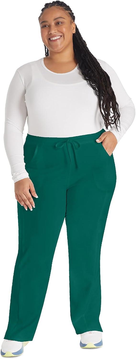image:imageDickies Scrubs for Women Drawstring Cargo Scrub Pants with FourWay Stretch and Moisture Wicking DK010Hunter Green