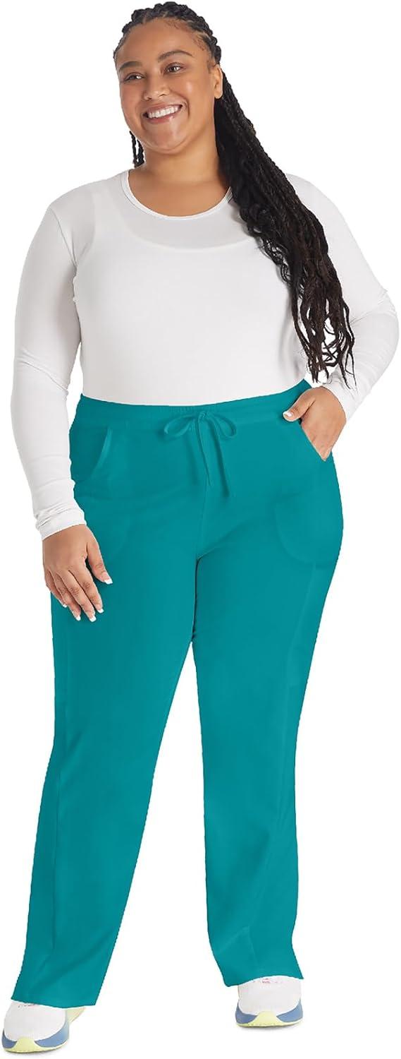 image:imageDickies Scrubs for Women Drawstring Cargo Scrub Pants with FourWay Stretch and Moisture Wicking DK010Teal Blue