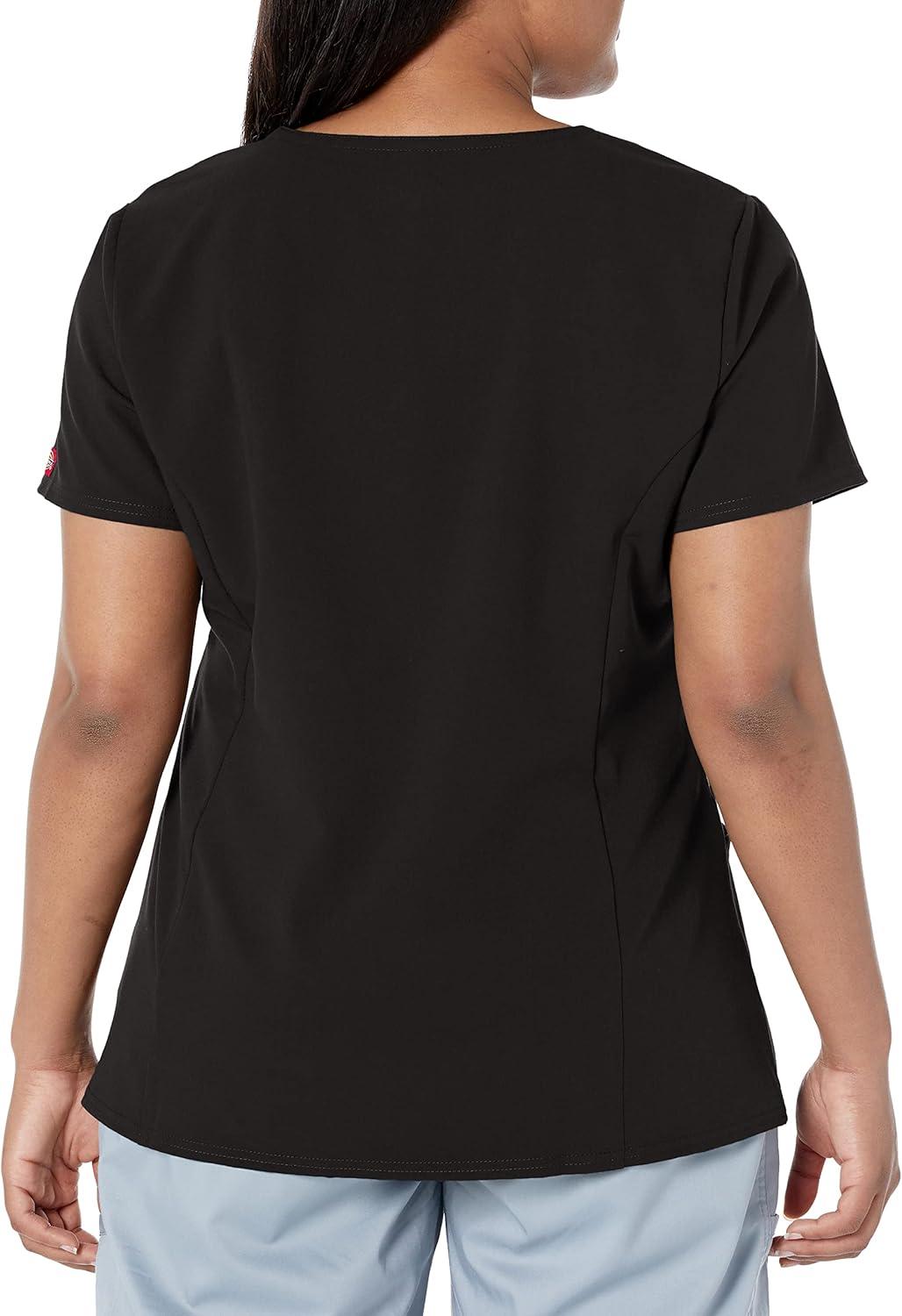 image:imageDickies Xtreme Stretch Women Scrubs Top VNeck 82851Black