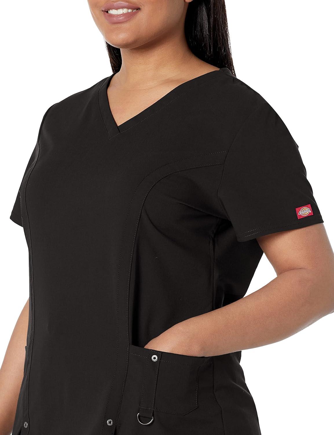 image:imageDickies Xtreme Stretch Women Scrubs Top VNeck 82851Black