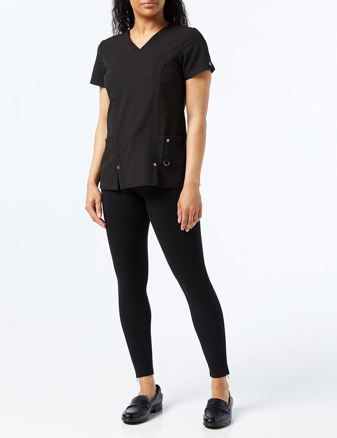 image:imageDickies Xtreme Stretch Women Scrubs Top VNeck 82851Black