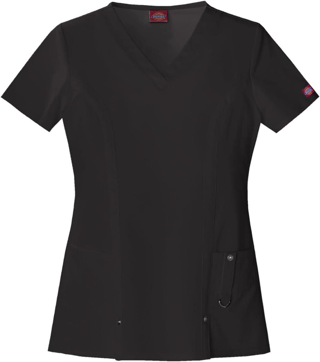 image:imageDickies Xtreme Stretch Women Scrubs Top VNeck 82851Black