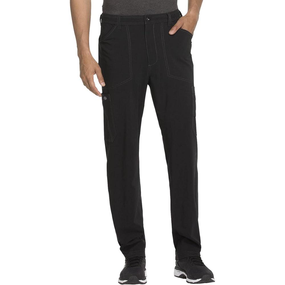 image:imageDickies Advance Men Scrubs Pant Straight Leg Zip Fly Cargo DK205Black