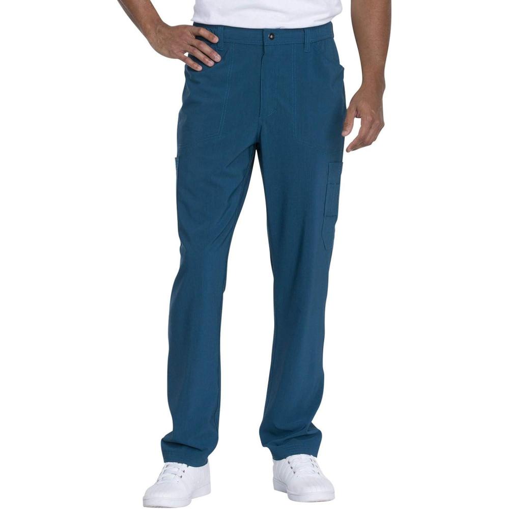 image:imageDickies Advance Men Scrubs Pant Straight Leg Zip Fly Cargo DK205Caribbean Blue
