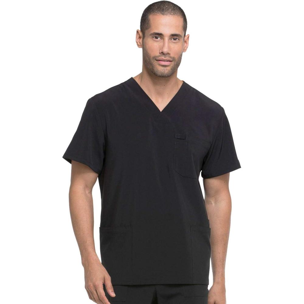 image:imageDickies EDS Essentials Men Scrubs Top VNeck DK645Black