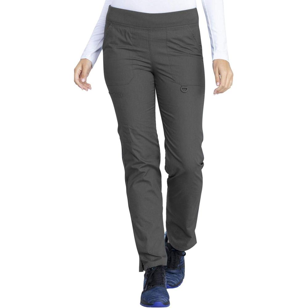 image:imageDickies EDS Signature Women Scrubs Pant Mid Rise Tapered Leg Pullon DK125Pewter