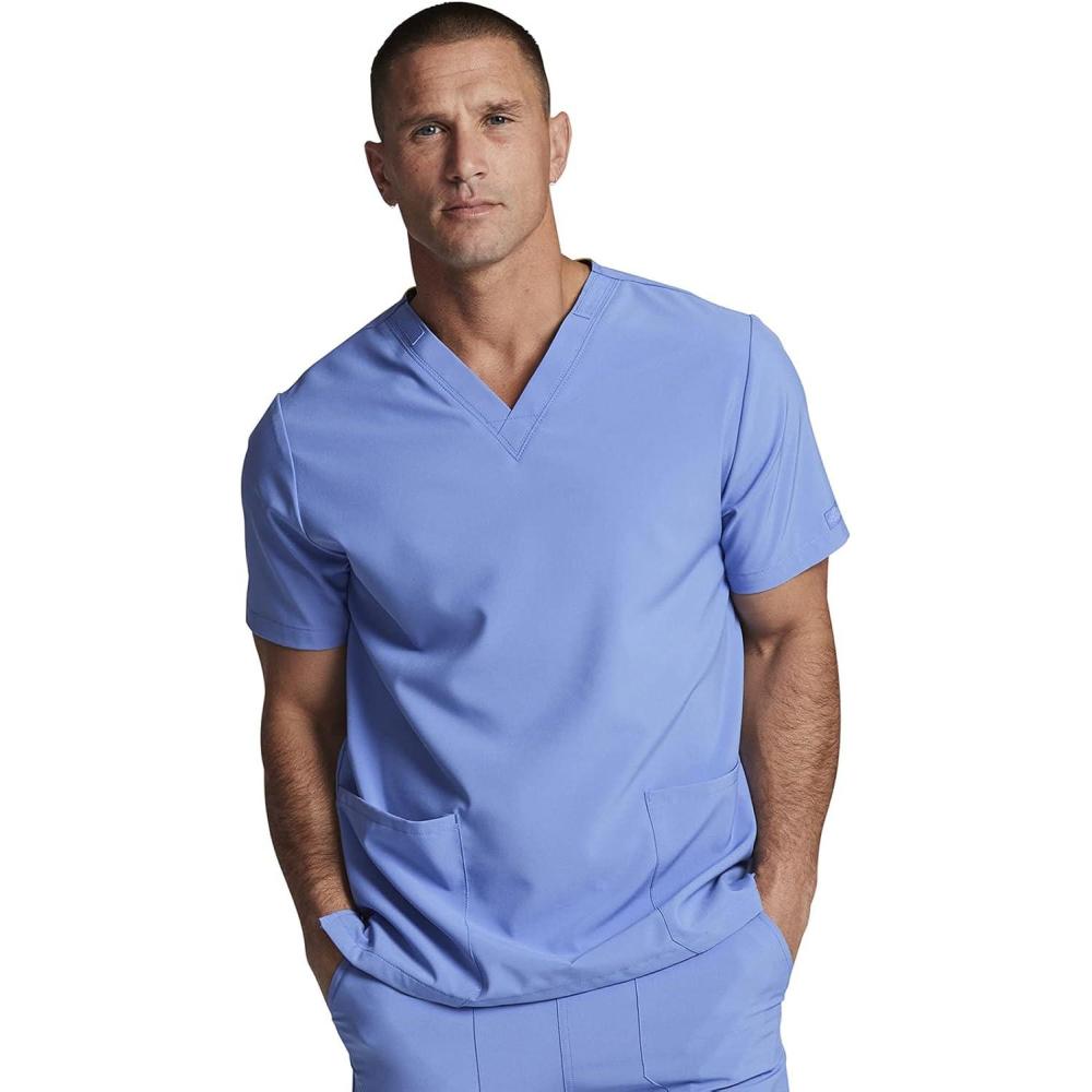 image:imageDickies EDS Women Scrubs Top VNeck DK700Ciel