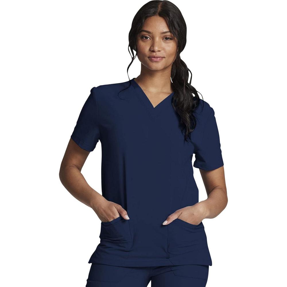 image:imageDickies EDS Women Scrubs Top VNeck DK700Navy