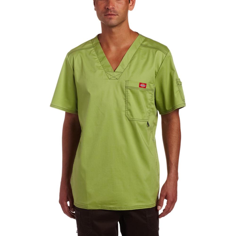 image:imageDickies Gen Flex Men Scrubs Top VNeck 81722Desert Sage