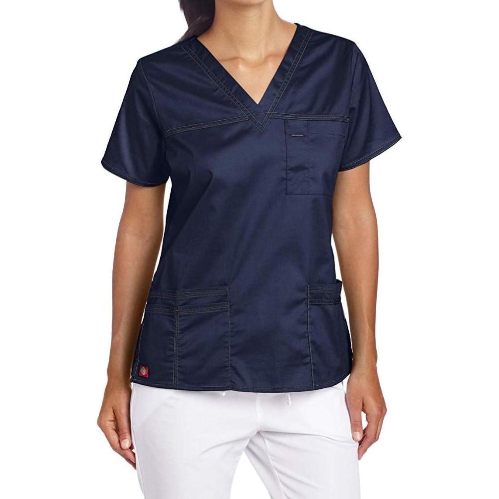 image:imageDickies Gen Flex Women Scrubs Top VNeck 817455Navy