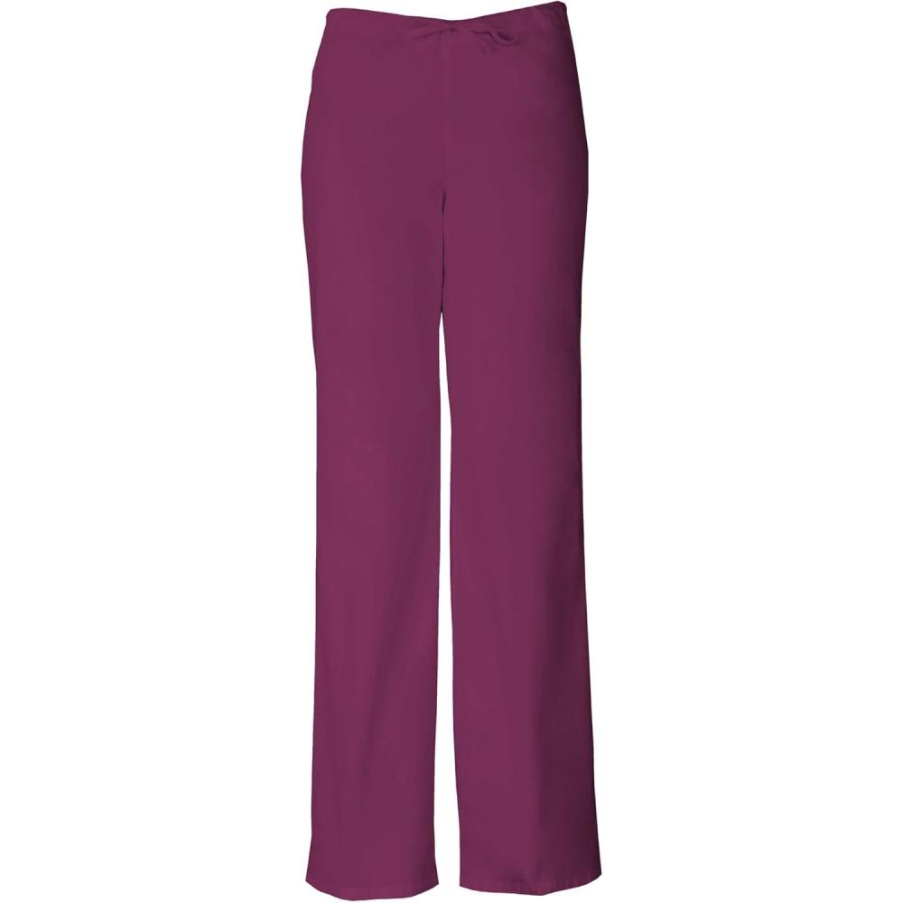 image:imageDickies Women and Men Natural Rise Pant with 2 Pockets and Adjustable Drawstring 83006Wine