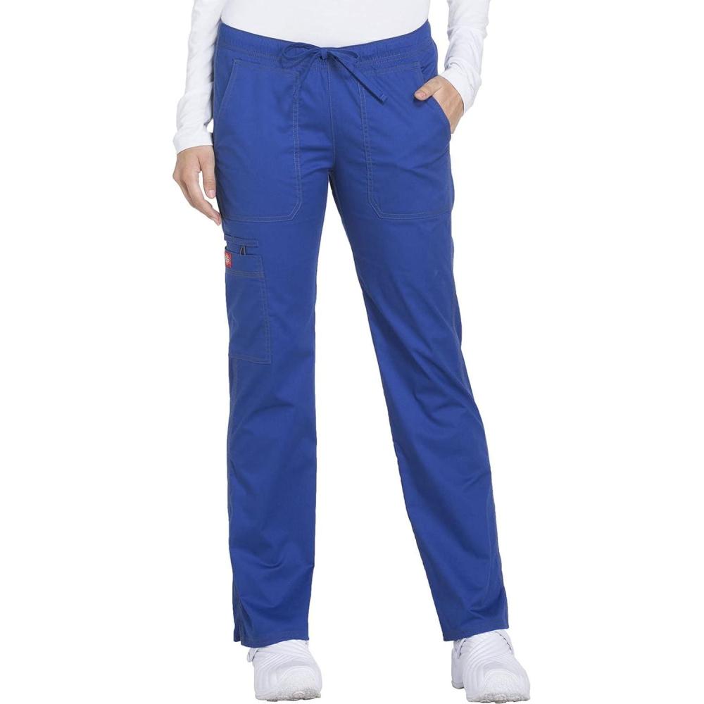 image:imageGen Flex Scrubs for Women Stretch Drawstring Cargo Pants for Women DK100Galaxy Blue