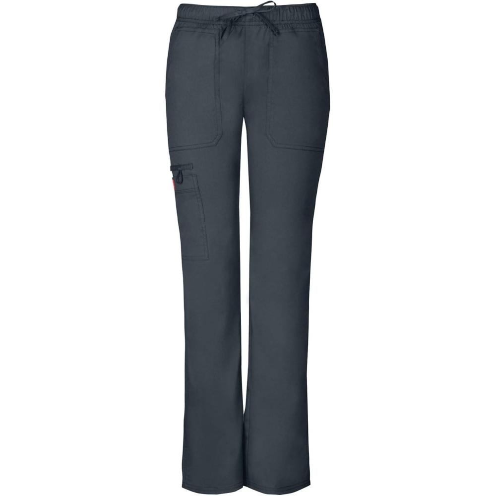 image:imageGen Flex Scrubs for Women Stretch Drawstring Cargo Pants for Women DK100Lt Pewter