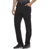 Dickies Advance Men Scrubs Pant Straight Leg Zip Fly Cargo DK205(Black)