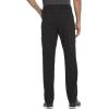 Dickies Advance Men Scrubs Pant Straight Leg Zip Fly Cargo DK205(Black)