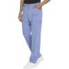Dickies Advance Men Scrubs Pant Straight Leg Zip Fly Cargo DK205(Ciel Blue)