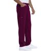 Dickies Advance Men Scrubs Pant Straight Leg Zip Fly Cargo DK205(Wine)