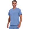 Dickies EDS Essentials Men Scrubs Top Tuckable V-Neck DK635(Ciel)
