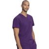 Dickies EDS Essentials Men Scrubs Top Tuckable V-Neck DK635(Eggplant)