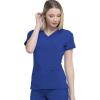 Dickies EDS Essentials, Mock Wrap Top Scrubs for Women with Four-Way Stretch and Moisture Wicking DK625(Galaxy Blue)